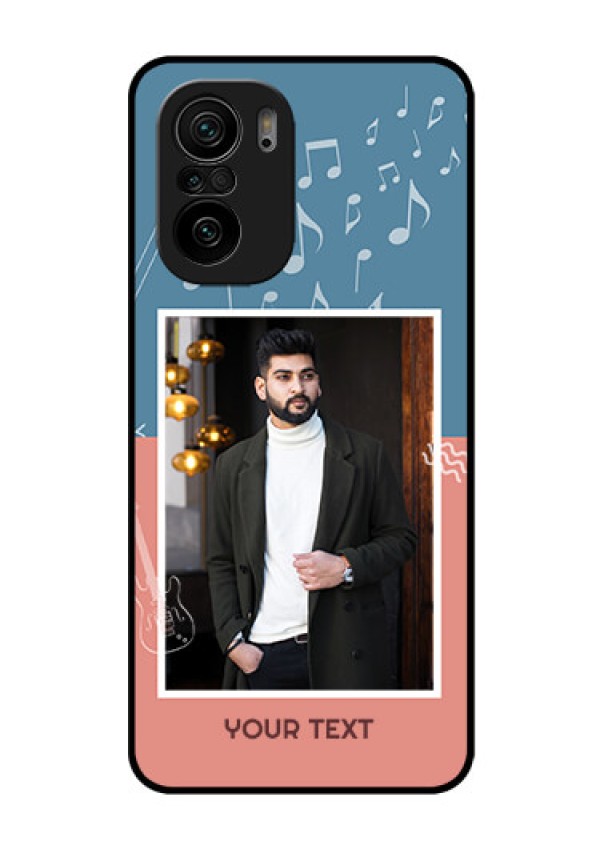 Mi 11x Pro 5G Photo Printing on Glass Case - with Color Musical Note Design