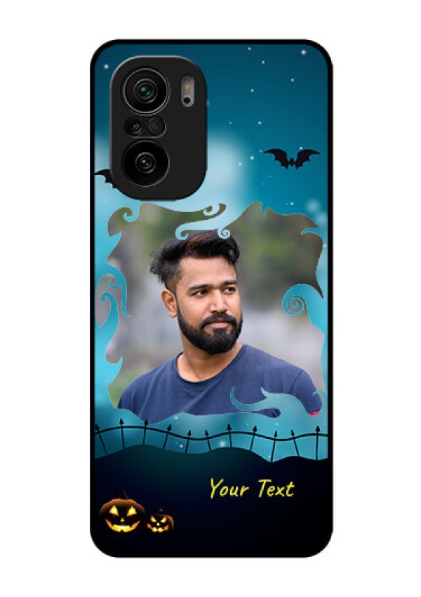 Mi 11x Pro 5G Custom Glass Phone Case - Halloween frame design