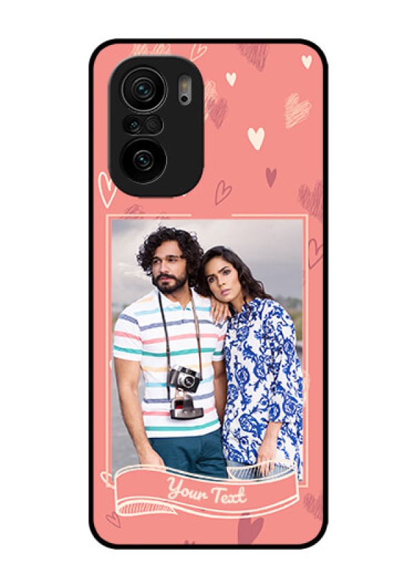 Mi 11x Pro 5G Custom Glass Phone Case - Love doodle art Design
