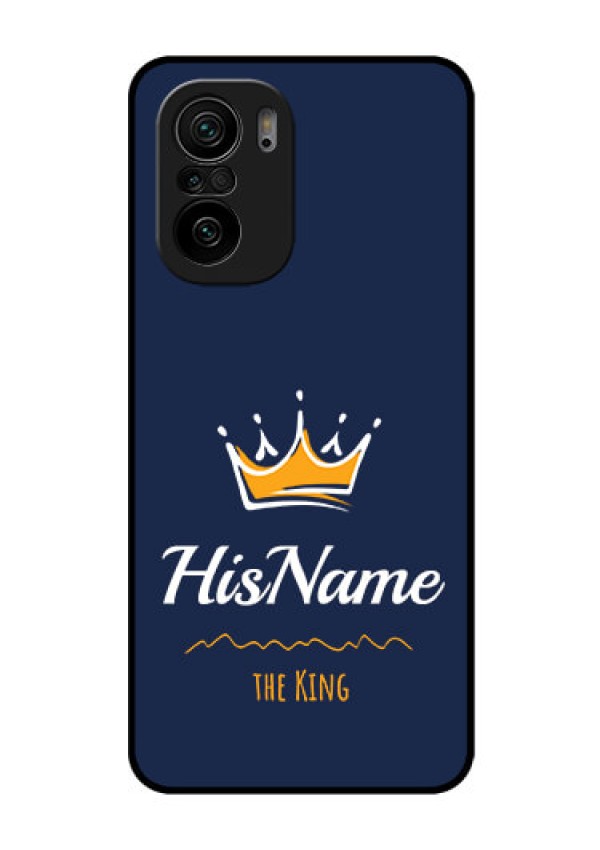 Mi 11x Pro 5G Glass Phone Case King with Name