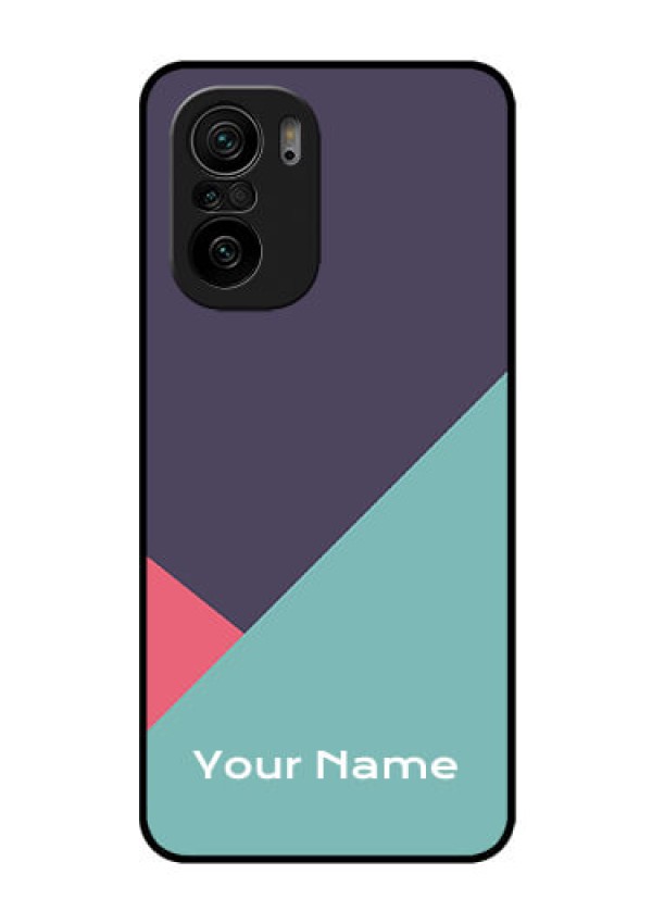 Xiaomi Mi 11X Pro 5G Custom Glass Mobile Case - Tri Color abstract Design