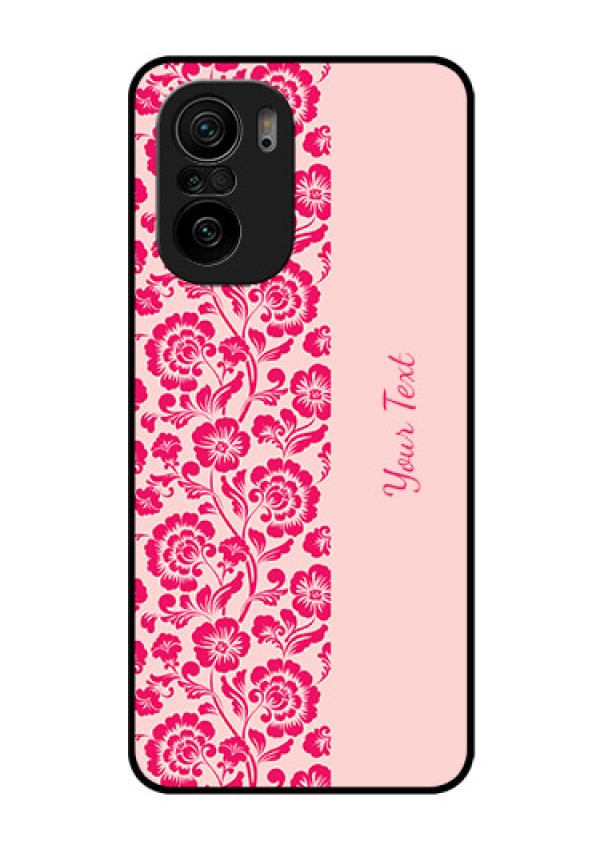 Xiaomi Mi 11X Pro 5G Custom Glass Phone Case - Attractive Floral Pattern Design