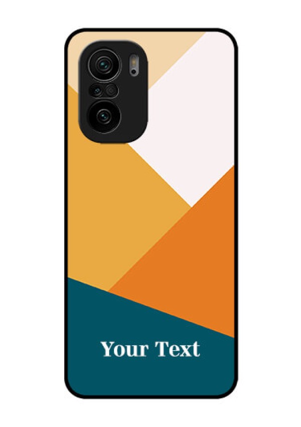 Xiaomi Mi 11X Pro 5G Personalized Glass Phone Case - Stacked Multi-colour Design