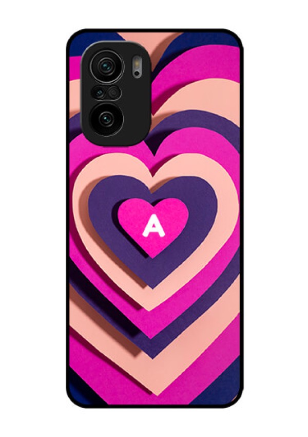 Xiaomi Mi 11X Pro 5G Custom Glass Mobile Case - Cute Heart Pattern Design