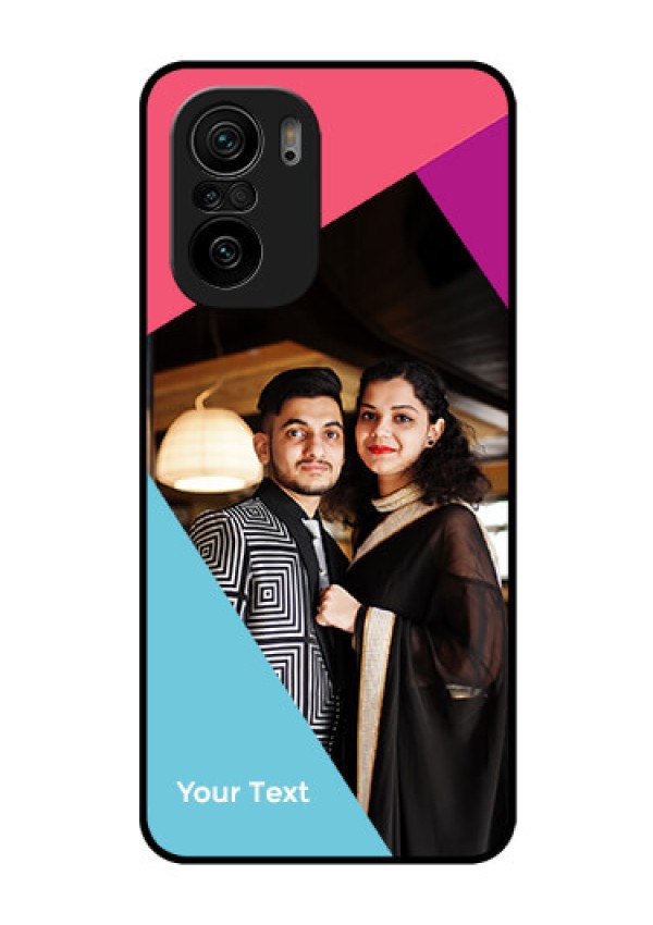 Xiaomi Mi 11X Pro 5G Custom Glass Mobile Case - Stacked Triple colour Design