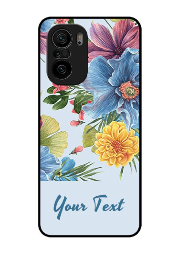 Xiaomi Mi 11X Pro 5G Custom Glass Mobile Case - Stunning Watercolored Flowers Painting Design