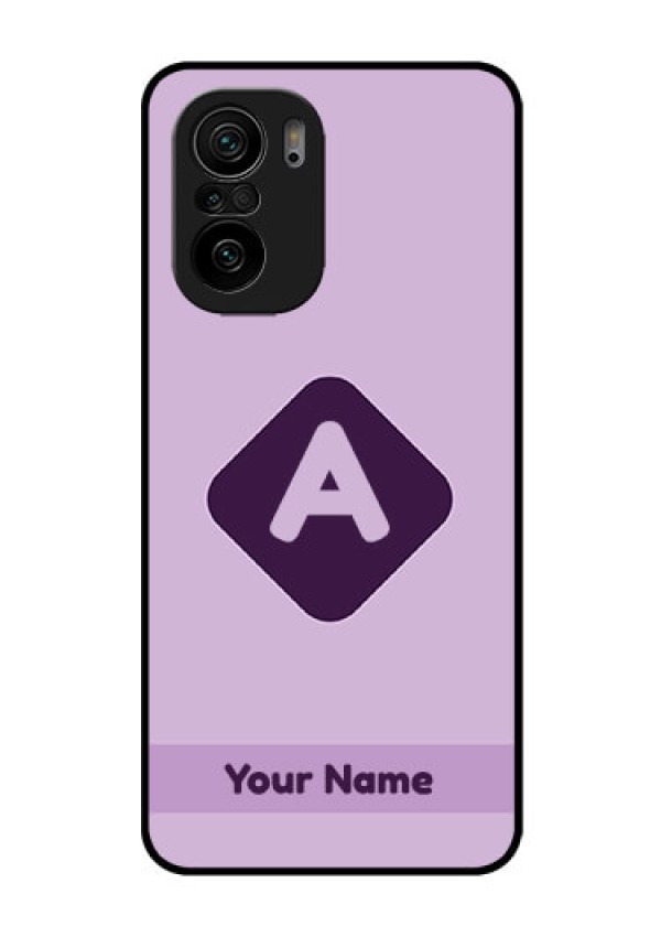Xiaomi Mi 11X Pro 5G Custom Glass Mobile Case - Custom Letter in curved badge Design