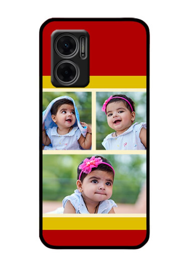 Xiaomi Redmi 11 Prime 5G Custom Glass Mobile Case - Multiple Pic Upload Design
