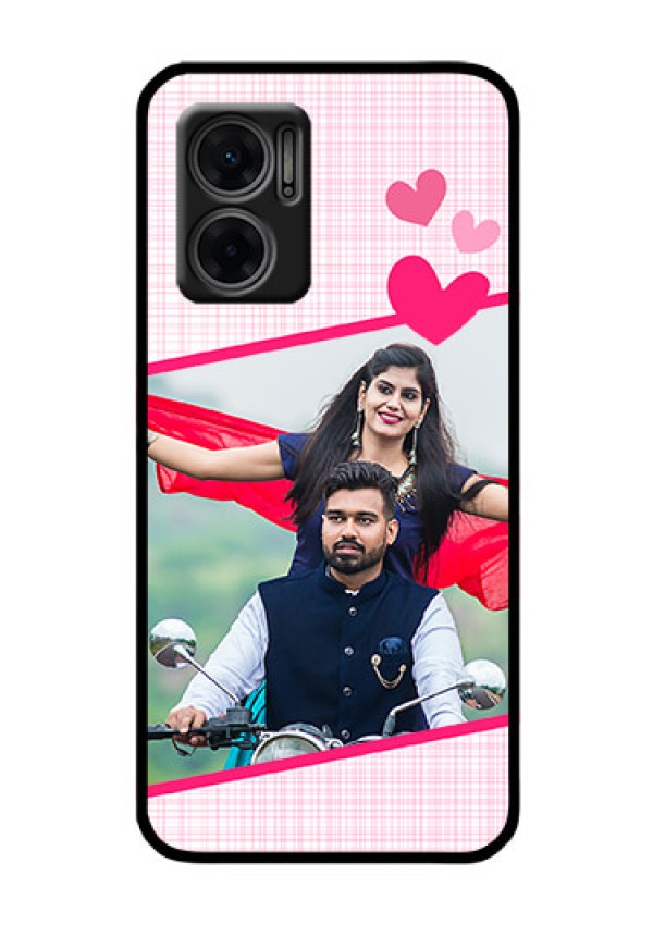 Xiaomi Redmi 11 Prime 5G Custom Glass Phone Case - Love Shape Heart Design