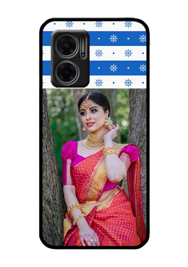 Xiaomi Redmi 11 Prime 5G Photo Printing on Glass Case - Snow Pattern Design