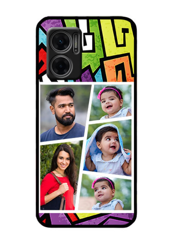 Xiaomi Redmi 11 Prime 5G Custom Glass Phone Case - Graffiti pattern Design