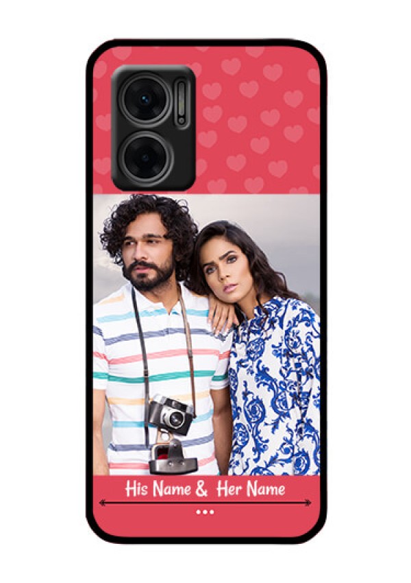 Xiaomi Redmi 11 Prime 5G Photo Printing on Glass Case - Simple Love Design
