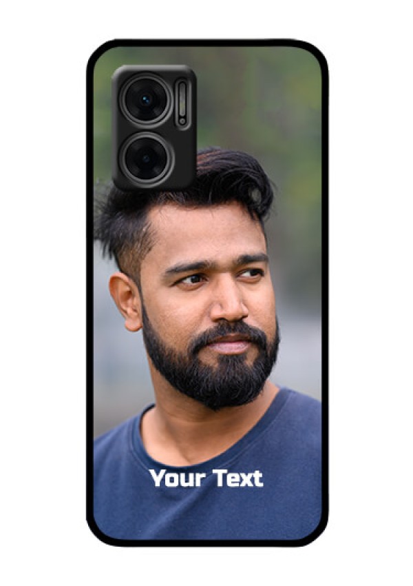 Xiaomi Redmi 11 Prime 5G Glass Mobile Cover: Photo with Text