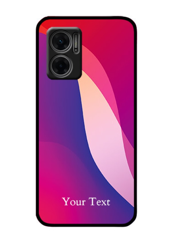 Xiaomi Redmi 11 Prime 5G Personalized Glass Phone Case - Digital abstract Overlap Design