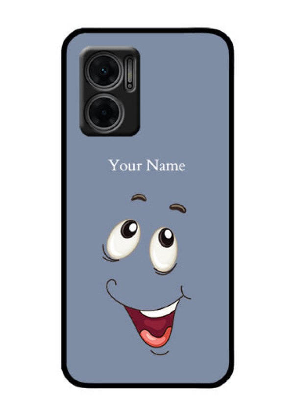 Xiaomi Redmi 11 Prime 5G Photo Printing on Glass Case - Laughing Cartoon Face Design