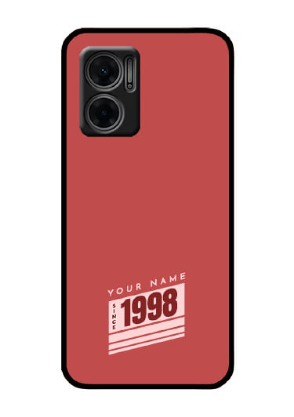 Xiaomi Redmi 11 Prime 5G Custom Glass Phone Case - Red custom year of birth Design