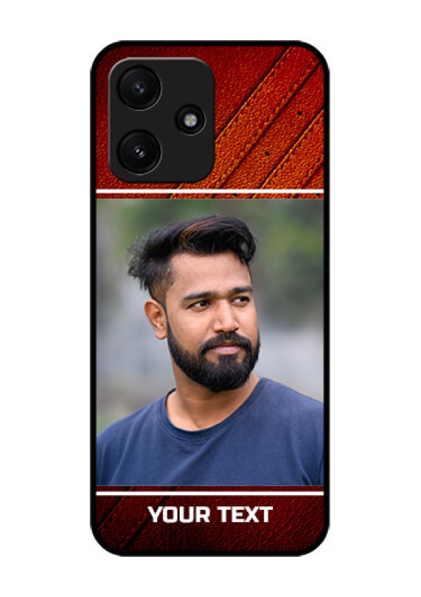 Xiaomi Redmi 12 5G Personalized Glass Phone Case - Leather Phone Case Design