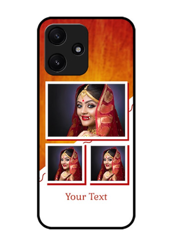 Xiaomi Redmi 12 5G Custom Glass Phone Case - Wedding Memories Design
