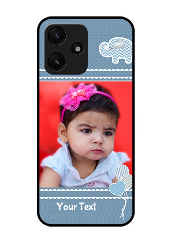 Xiaomi Redmi 12 5G Photo Printing on Glass Case - with Kids Pattern Design