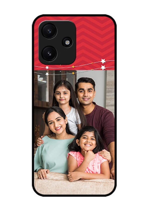 Xiaomi Redmi 12 5G Personalized Glass Phone Case - Happy Family Design
