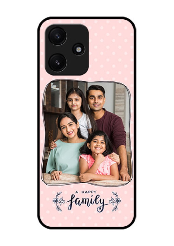 Xiaomi Redmi 12 5G Custom Glass Phone Case - Family with Dots Design