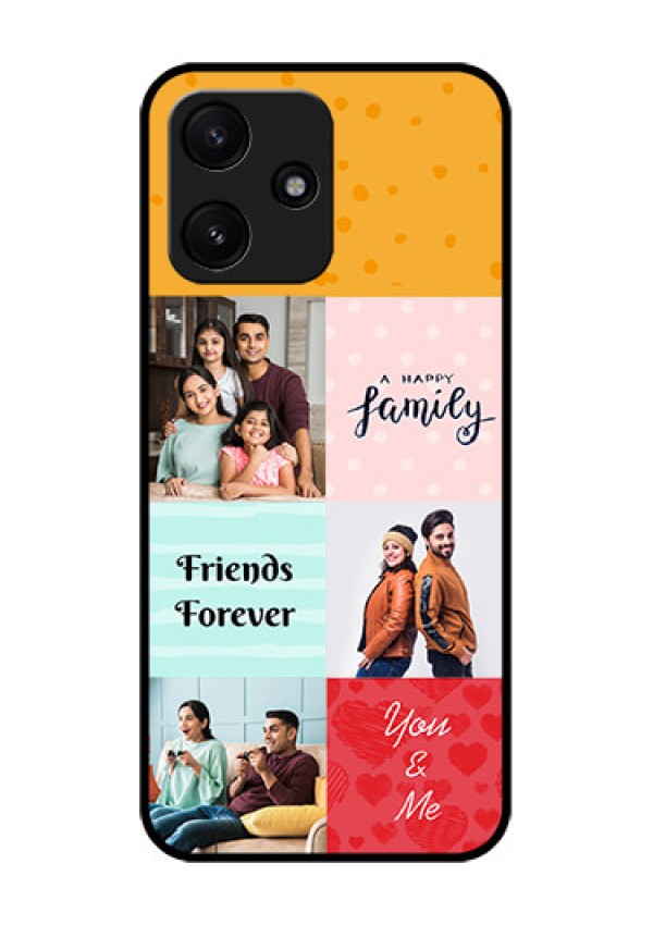 Xiaomi Redmi 12 5G Personalized Glass Phone Case - Images with Quotes Design