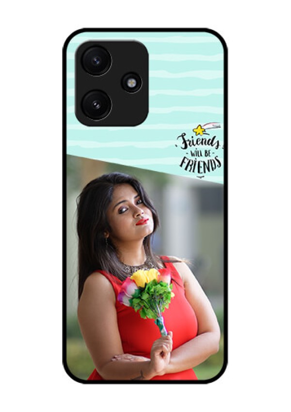 Xiaomi Redmi 12 5G Custom Glass Phone Case - Friends Picture Icon Design