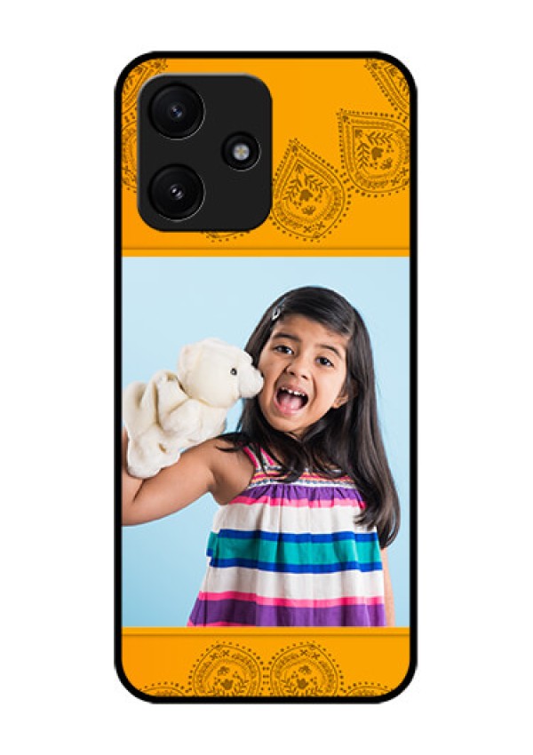 Xiaomi Redmi 12 5G Personalized Glass Phone Case - Photo Wedding Design