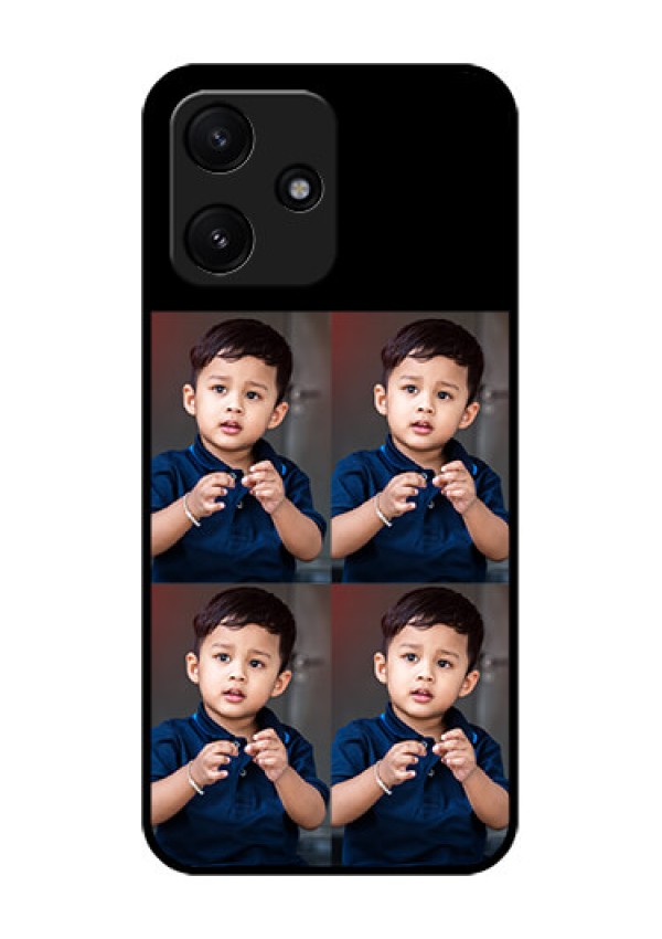 Xiaomi Redmi 12 5G 4 Image Holder on Glass Mobile Cover