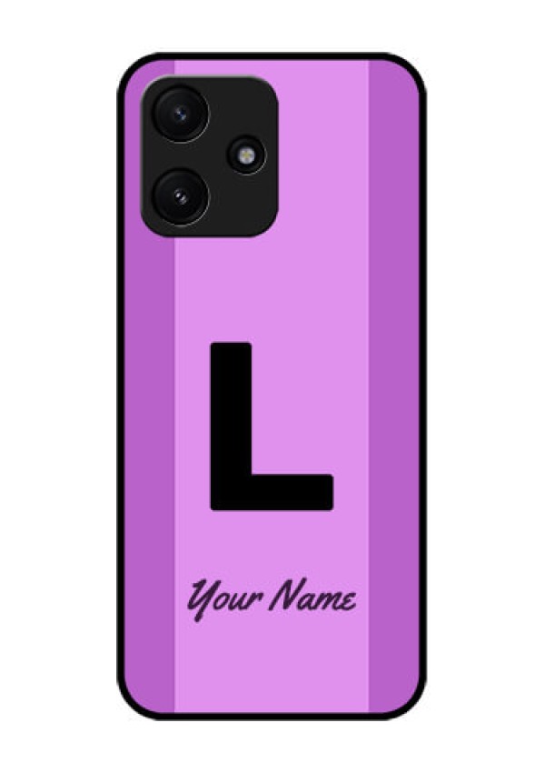 Xiaomi Redmi 12 5G Custom Glass Phone Case - Tricolor custom text Design