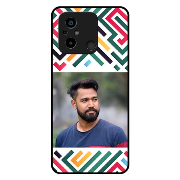 Xiaomi Redmi 12C Personalized Glass Phone Case - Colorful Maze Pattern Design Xiaomi Redmi 12C Personalized Glass Phone Case - Colorful Maze Pattern Design