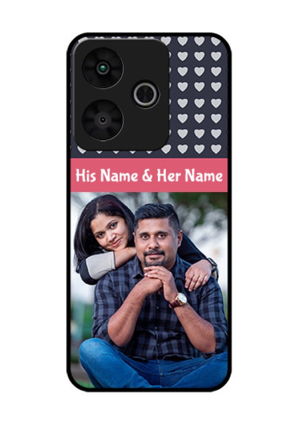 Redmi 13 5G Custom Glass Phone CaseLove Symbols Design