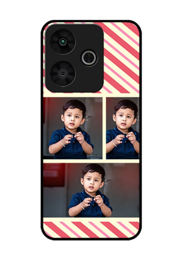 Redmi 13 5G Custom Glass Phone CasePicture Upload Mobile Case Design