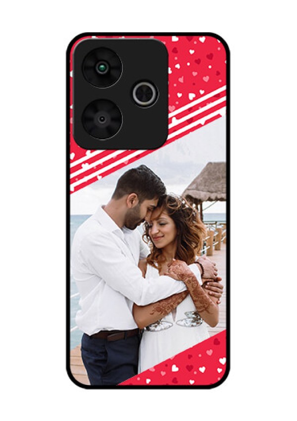 Redmi 13 5G Custom Glass Phone CaseValentines Gift Design