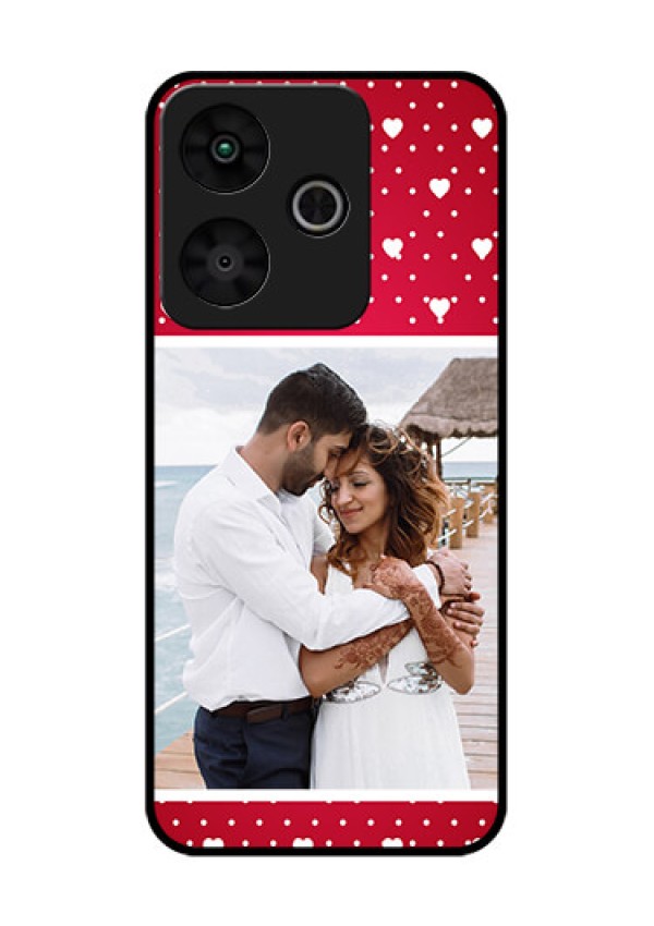 Redmi 13 5G Custom Glass Phone CaseHearts Mobile Case Design