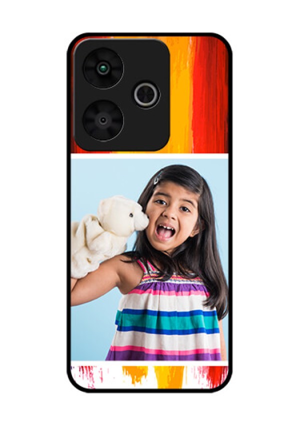 Redmi 13 5G Custom Glass Phone CaseMulti Color Design