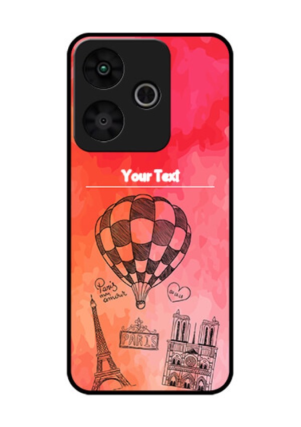 Redmi 13 5G Custom Glass Phone CaseParis Theme Design