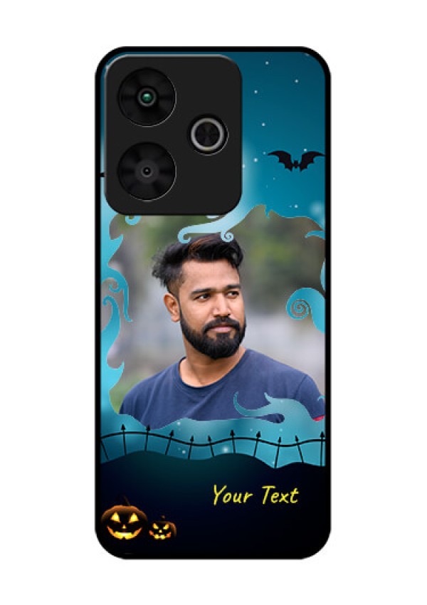 Redmi 13 5G Custom Glass Phone CaseHalloween Frame Design
