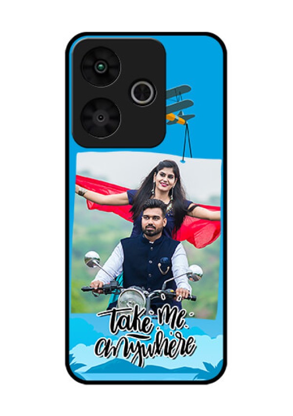 Redmi 13 5G Custom Glass Phone CaseTraveller Design