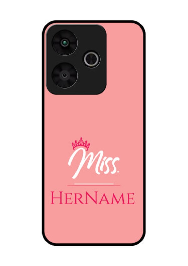 Redmi 13 5G Custom Glass Phone CaseMrs With Name Design