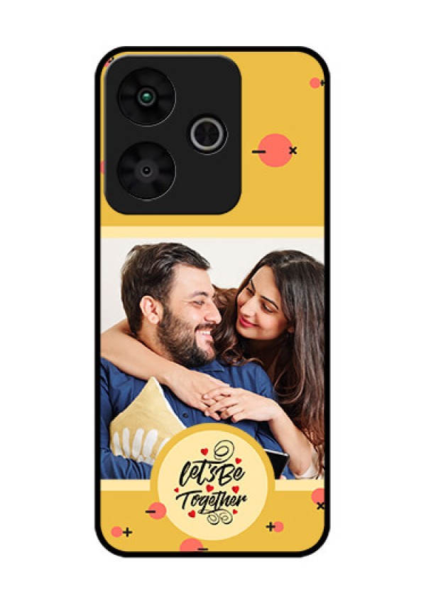 Redmi 13 5G Custom Glass Phone CaseLets Be Together Design
