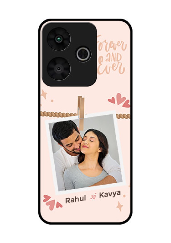 Redmi 13 5G Custom Glass Phone CaseForever And Ever Love Design