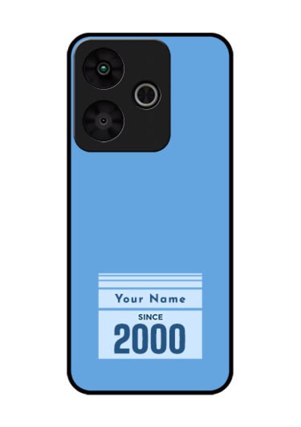 Redmi 13 5G Custom Glass Phone CaseCustom Year Of Birth Design