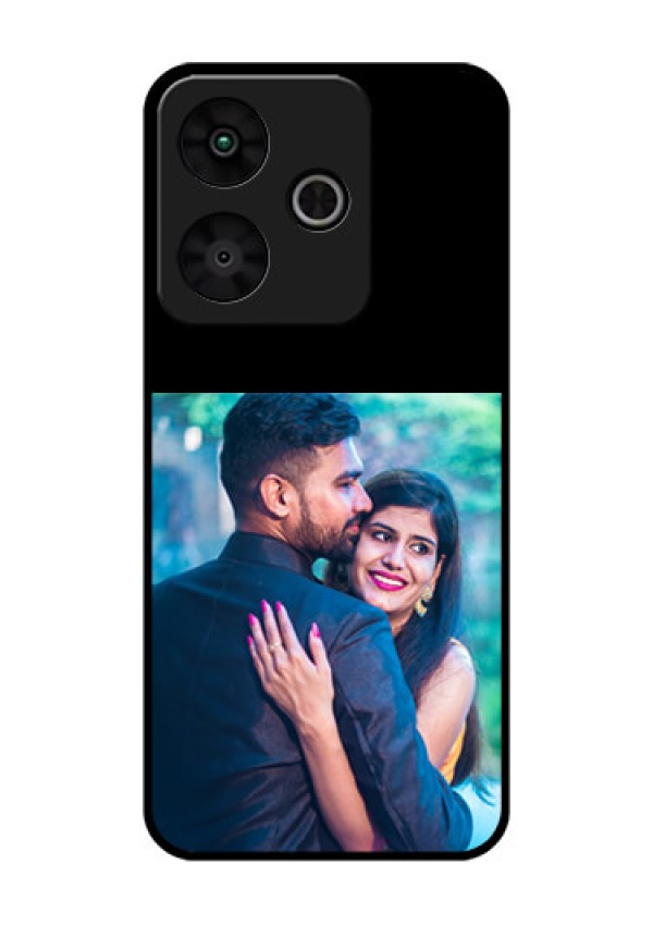 Redmi13 5G Custom Glass Phone Case - Upload Full Picture With Custom Color Design