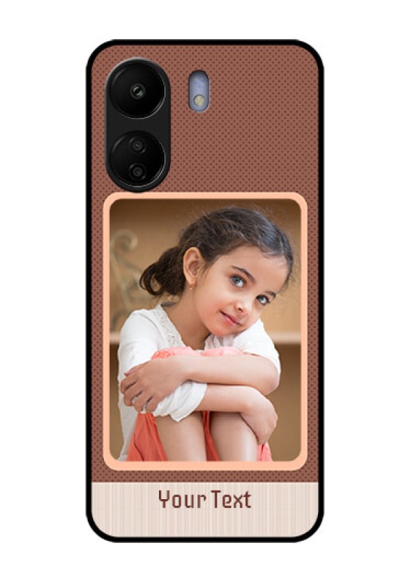 Xiaomi Redmi 13C 4G Custom Glass Phone Case - Simple Pic Upload Design