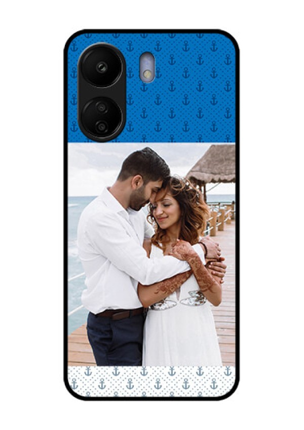Xiaomi Redmi 13C 4G Custom Glass Phone Case - Blue Anchors Design