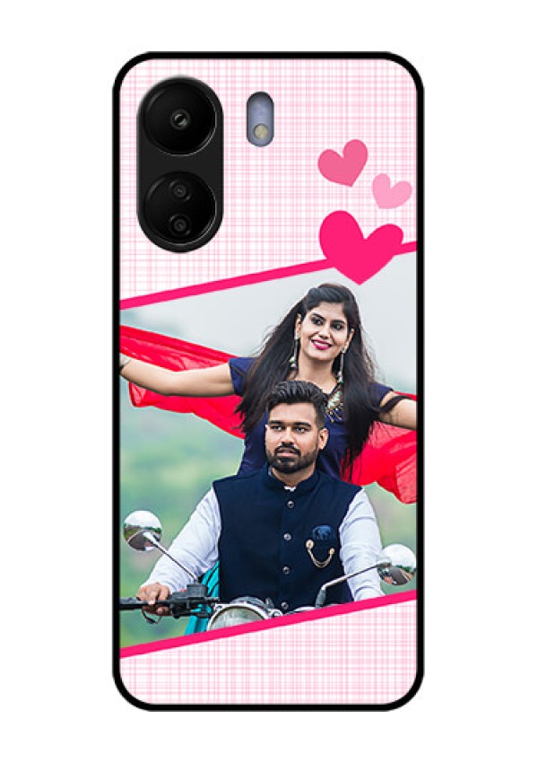 Xiaomi Redmi 13C 4G Custom Glass Phone Case - Love Shape Heart Design