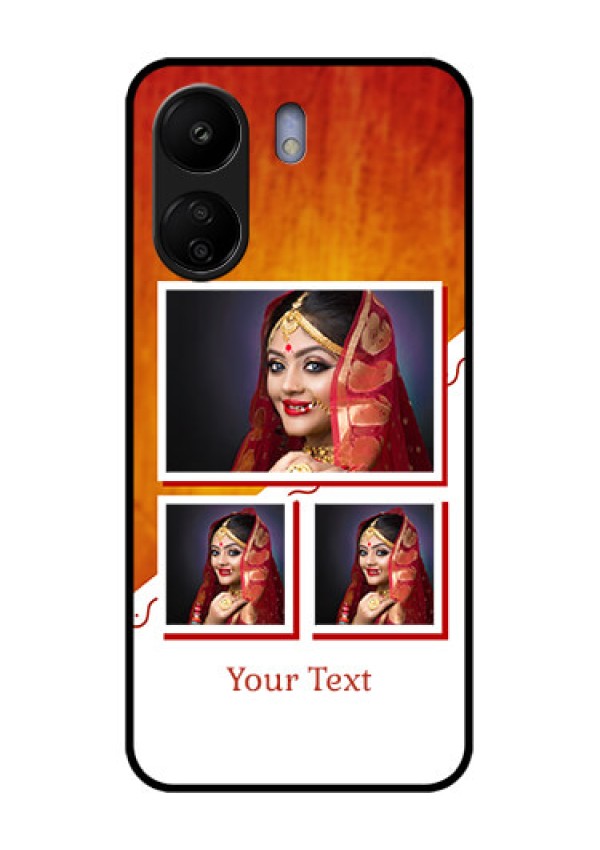 Xiaomi Redmi 13C 4G Custom Glass Phone Case - Wedding Memories Design