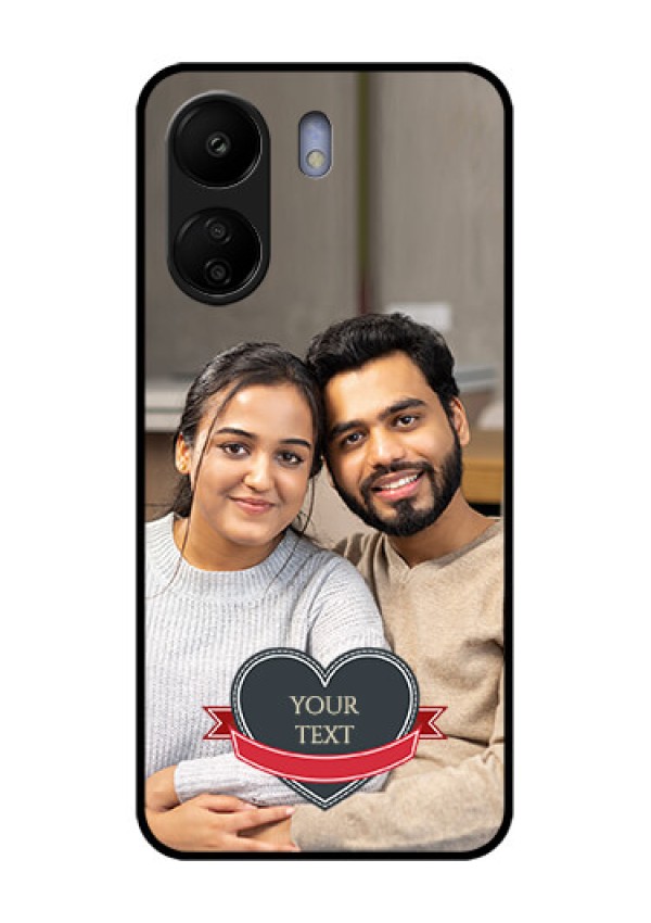 Xiaomi Redmi 13C 4G Custom Glass Phone Case - Just Married Couple Design