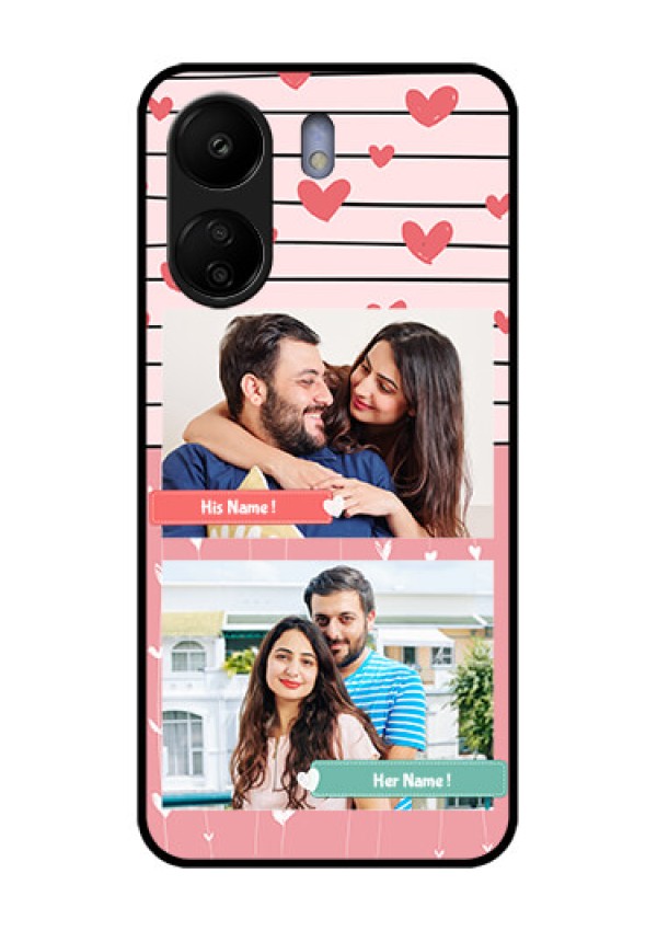 Xiaomi Redmi 13C 4G Custom Glass Phone Case - Photo With Heart Design